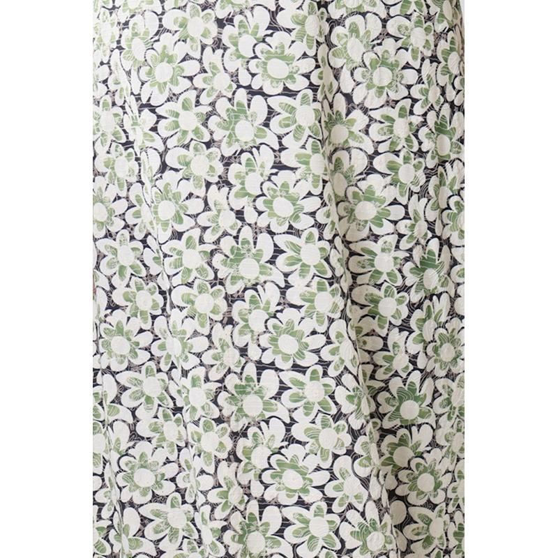 Thumbnail of Floral Anglaise Green Wide Leg Rene Trousers image
