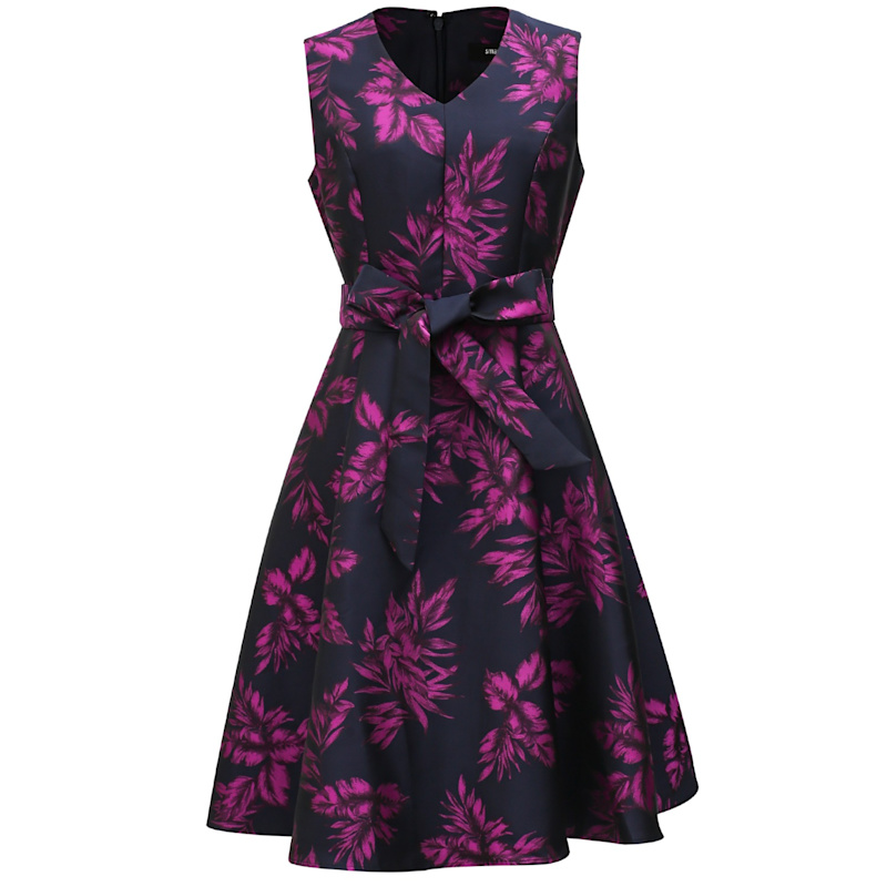 Floral Brocade Skater Dress | Smart and Joy