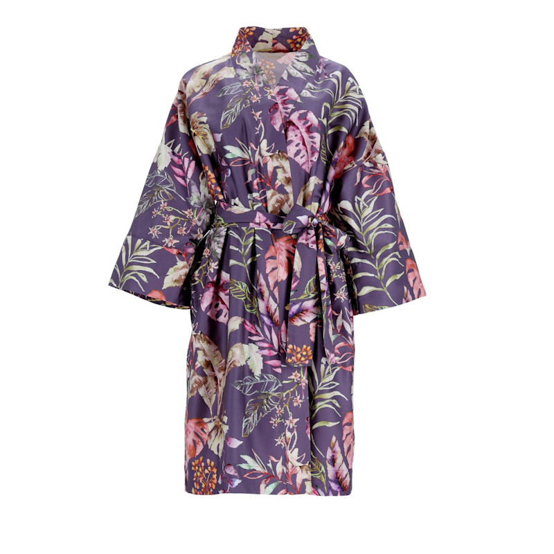 fitted lace wedding dress TBATM Womans Kimono Robes, Four Seasons Luxury 100% Cotton Dressing Gown,  with Pockets & Belt Lengthen Bathrobe for Home Christmas Party Gifts  Pajamas,Purple,L at Amazon Women's Clothing store