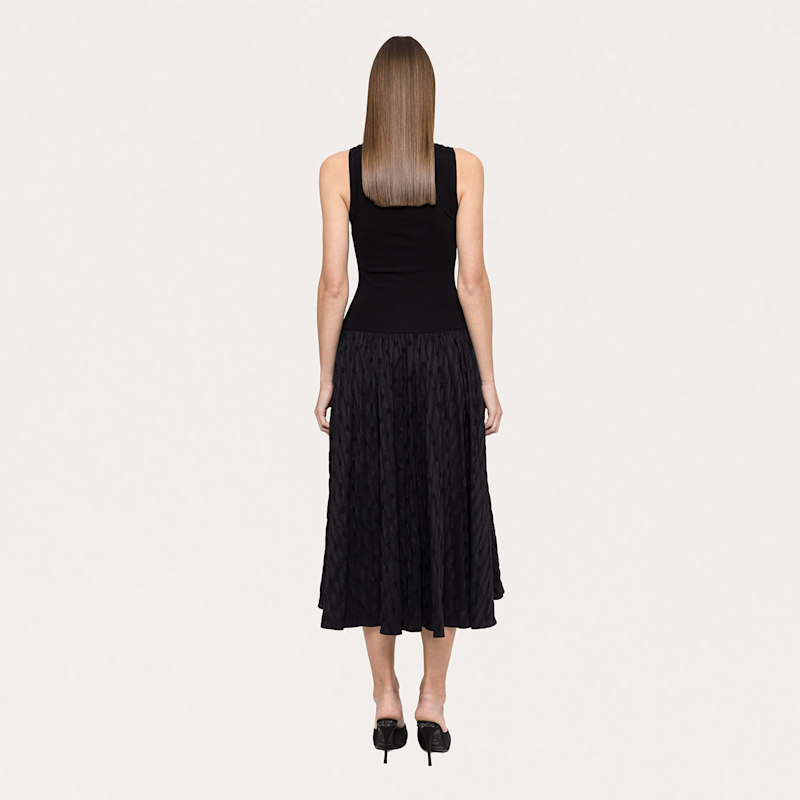 Thumbnail of Floral-Jacquard Midi Dress image