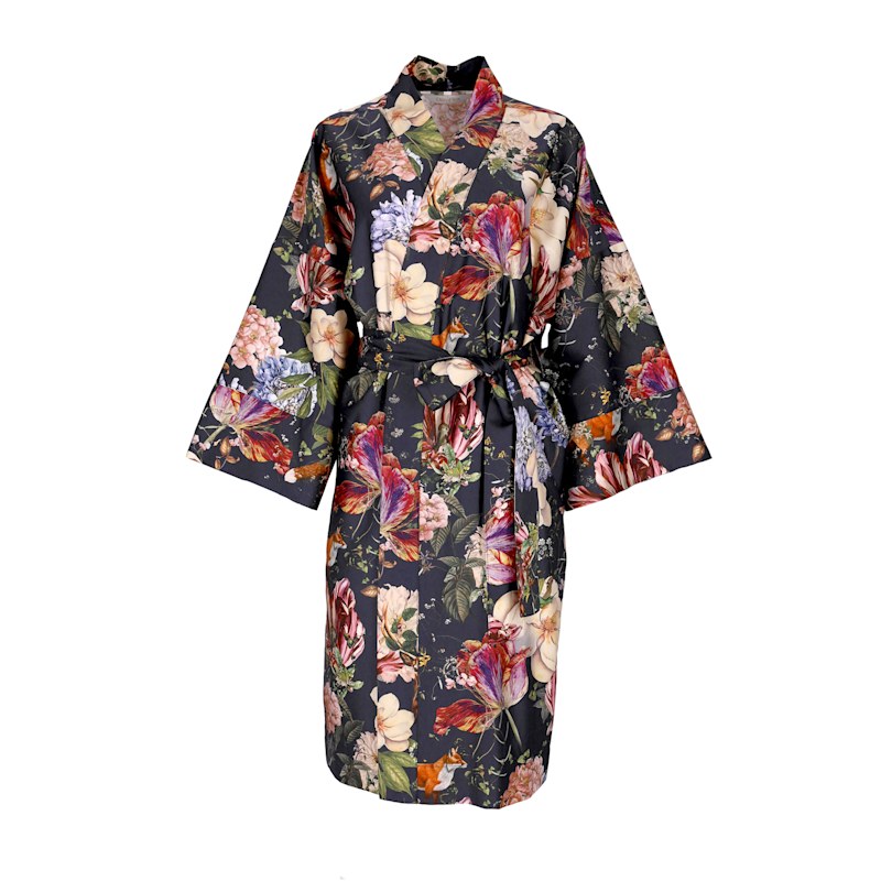 cotton floral dressing gown 1940-1941 Floral Seersucker Cotton Dressing Gown