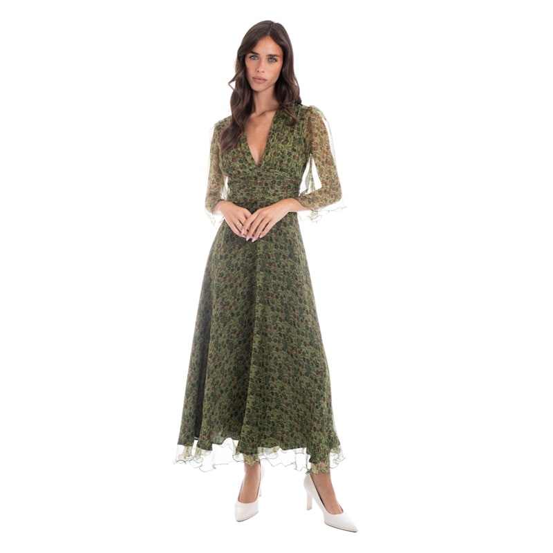 Thumbnail of Floral Silk Gown image