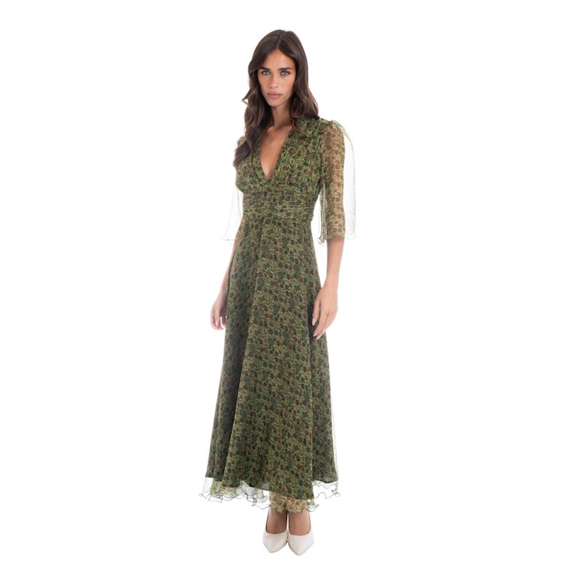 Thumbnail of Floral Silk Gown image