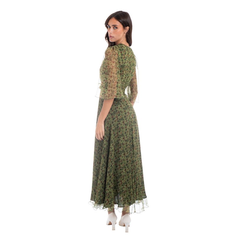 Thumbnail of Floral Silk Gown image
