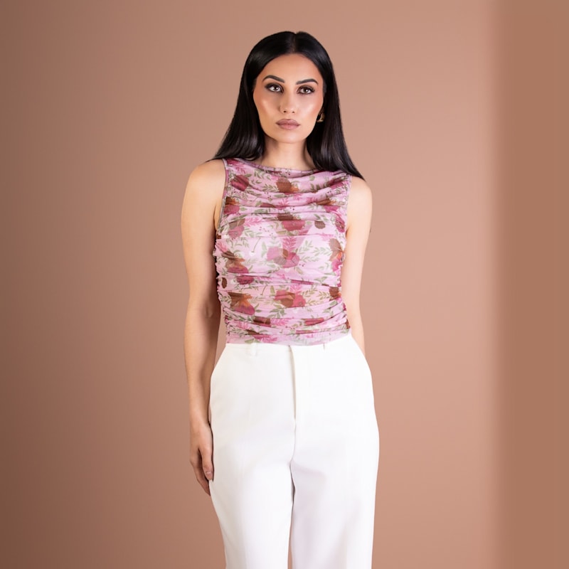 Thumbnail of Floral Tulle Top image