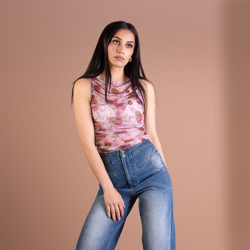 Thumbnail of Floral Tulle Top image