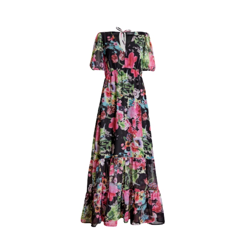 Thumbnail of Floral V-Neck Midi Dress image