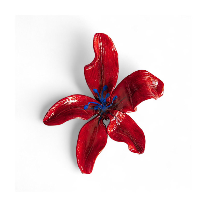 Thumbnail of Florise - Big Floral Red Brooch image