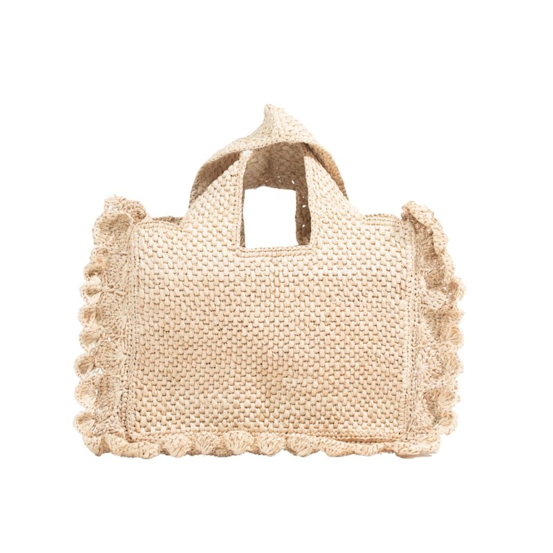 Thumbnail of Floute Beige Raffia Bag image