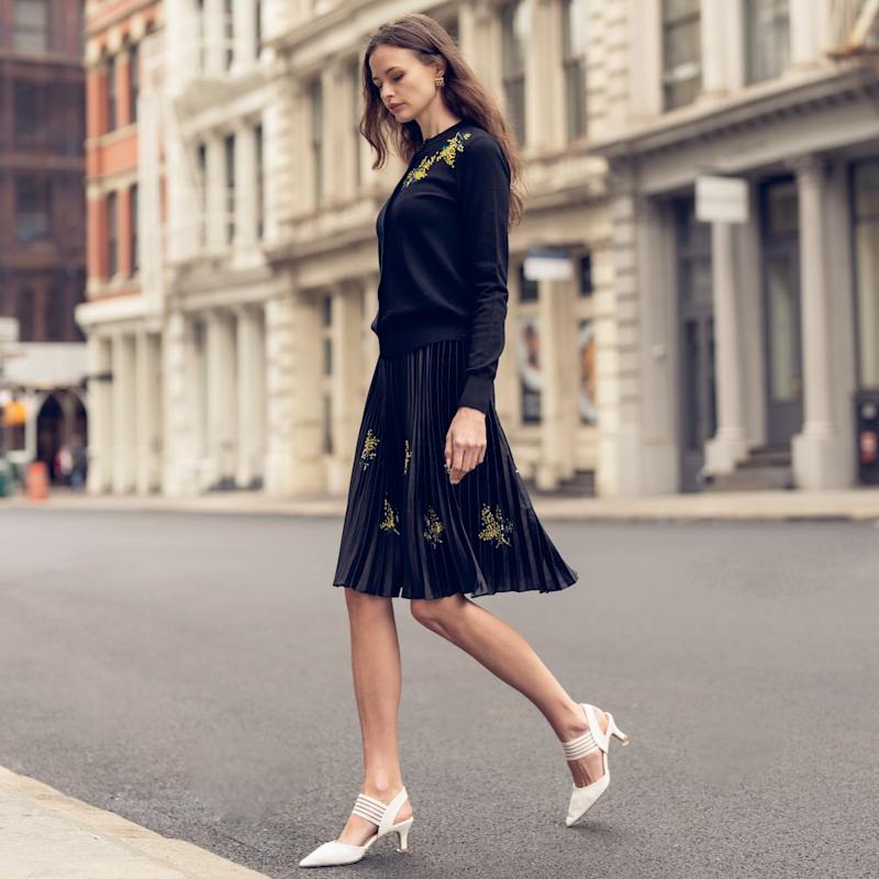 Flower Embroidered Cardigan | Roch Perel | Wolf & Badger