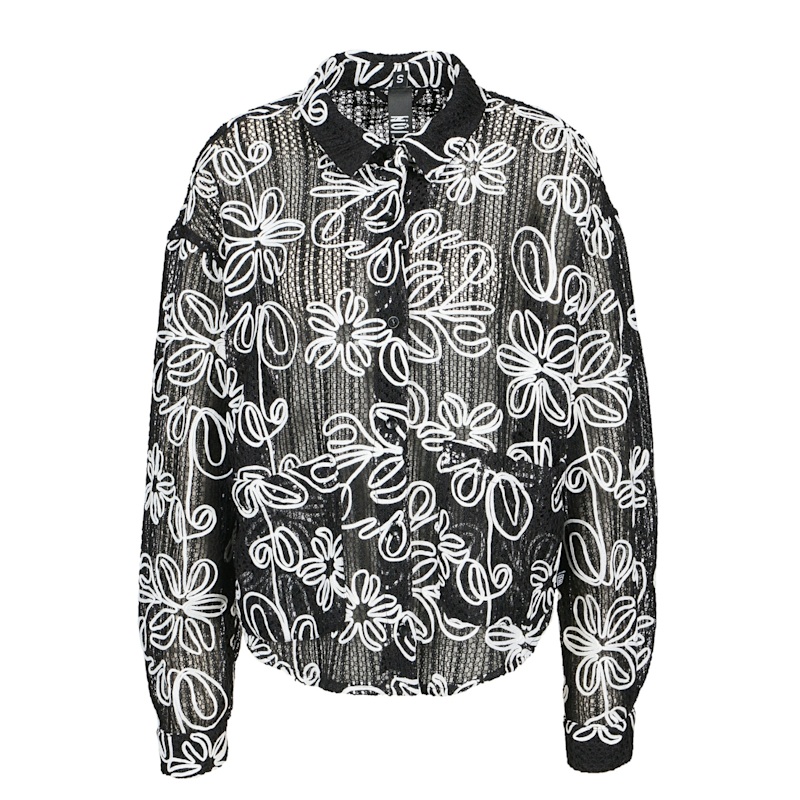 Thumbnail of Flower Mesh Jacket Black image