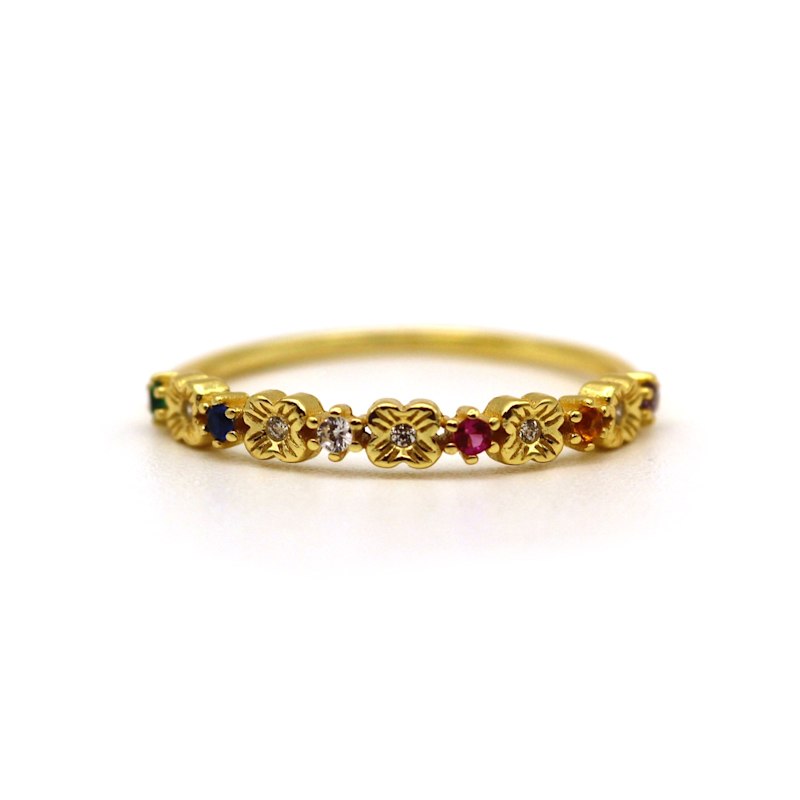 Persimmon Blossom Symphony Gem Ring | VicStoneNYC Fine Persimmon Blossom Symphony Gem Ring | VicStoneNYC Fine