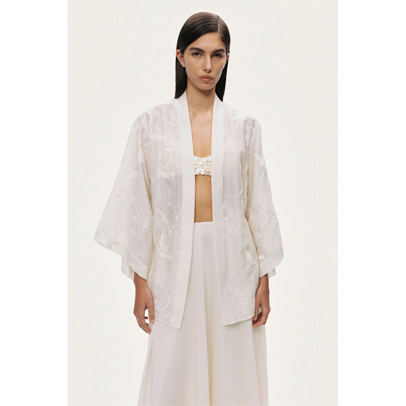 Thumbnail of Textured Jacquard Kimono image