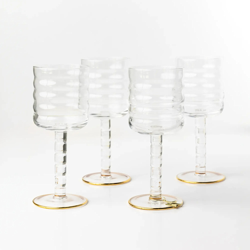 Fluted Wine Glass Set | House of Revelry | Wolf & Badger