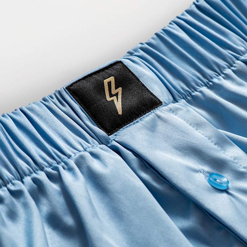 Thumbnail of Satin Boxers - Blue image