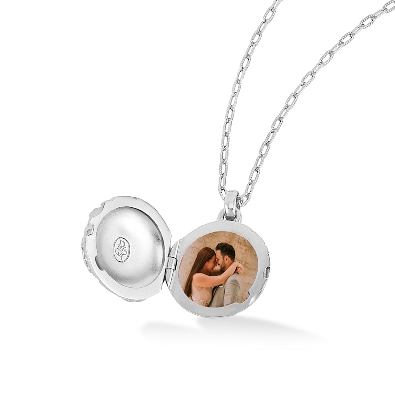 Thumbnail of Forget Me Not Locket In Sterling Silver image