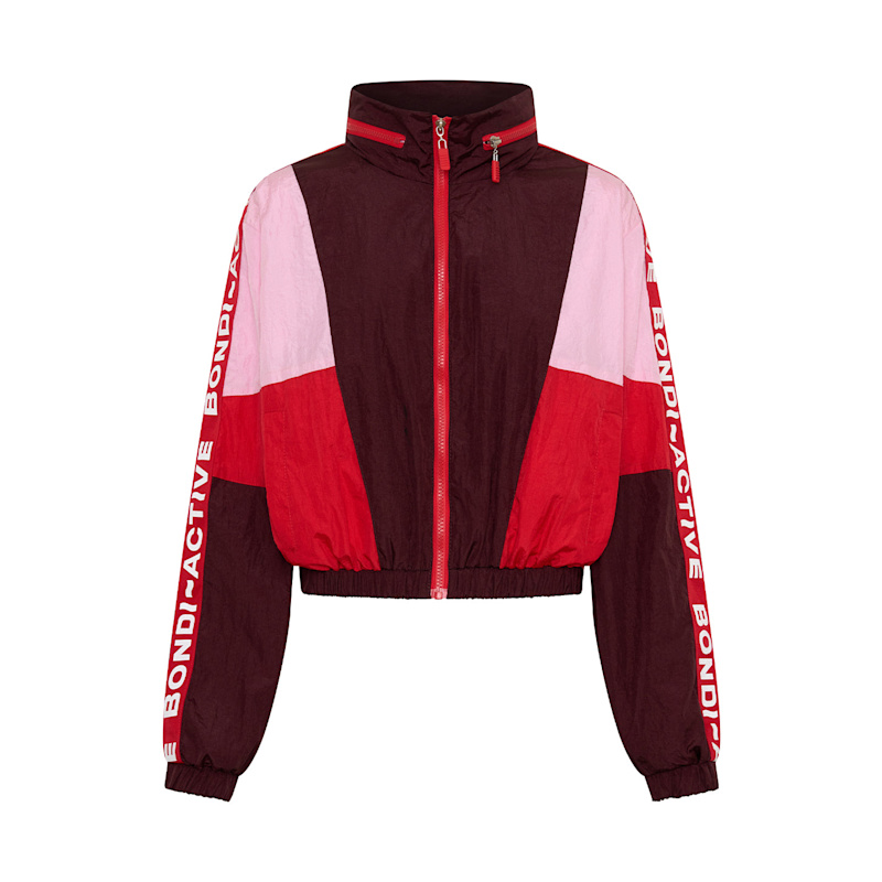 Thumbnail of Forma Cropped Windbreaker Hoodie - Fig Multi image