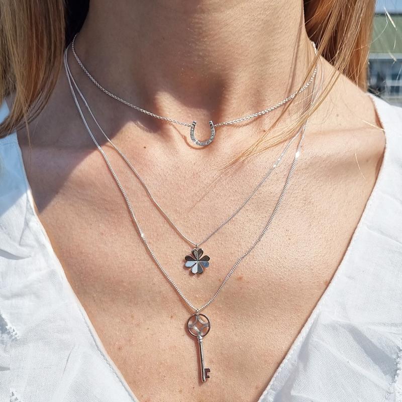 Thumbnail of Lucky Clover Necklace – Silver image