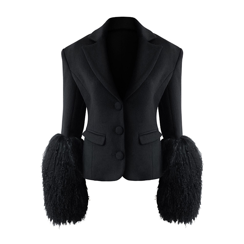 Thumbnail of Frances Black Wool Blazer image