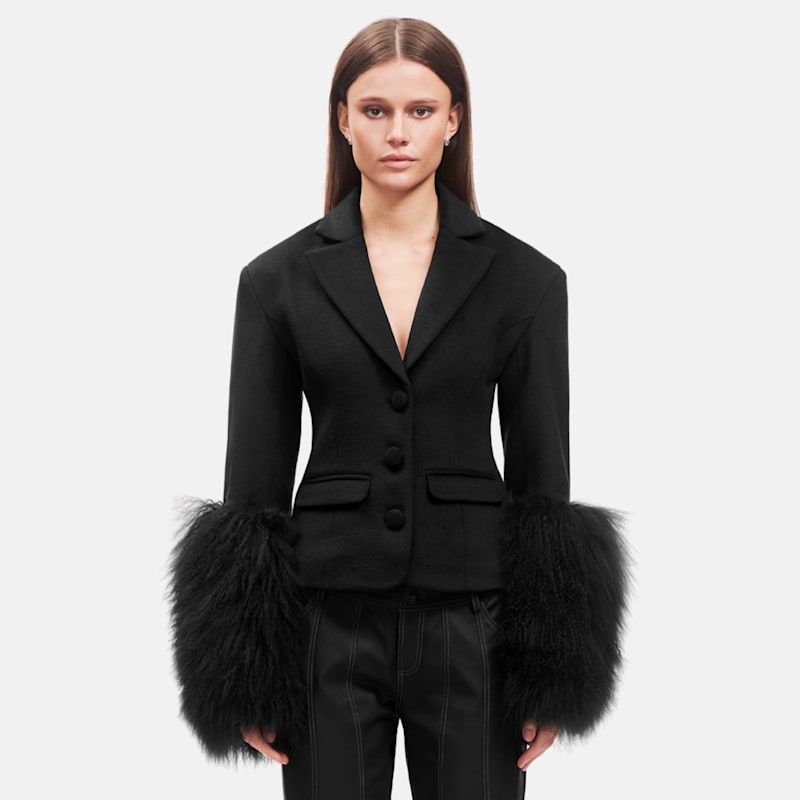 Thumbnail of Frances Black Wool Blazer image