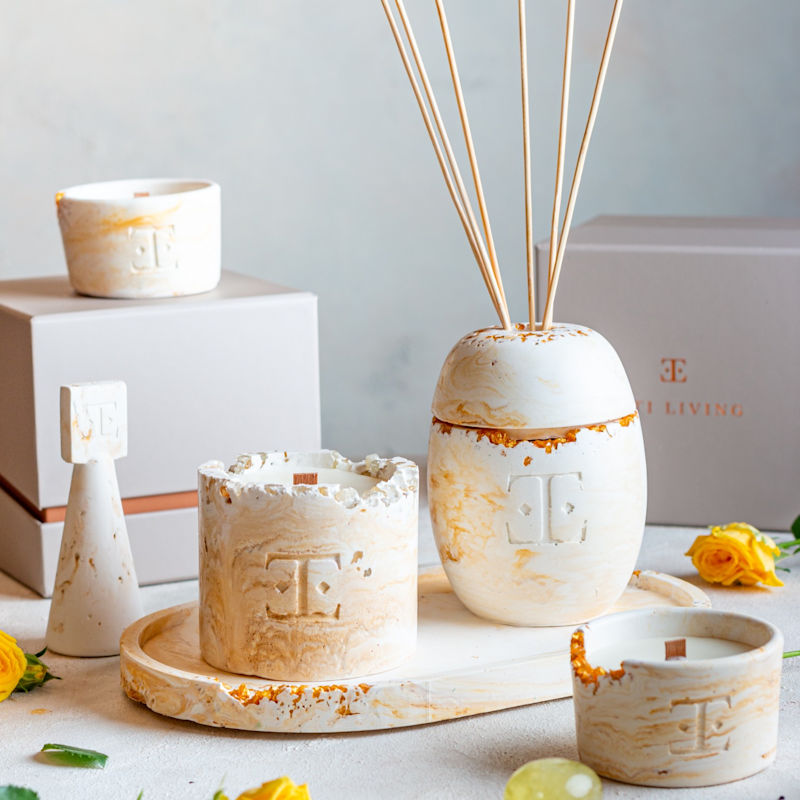 Thumbnail of Fresh Bloom Gemstone Candle Small image