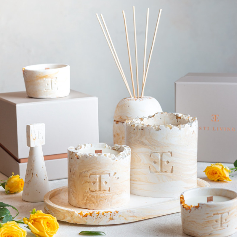 Thumbnail of Fresh Bloom Gemstone Candle Small image