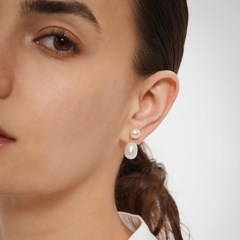 Thumbnail of Freshwater Pearl Drop Earrings image