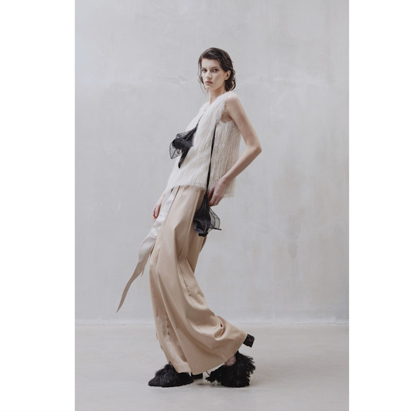 Thumbnail of Fringe Sleeveless Top – Ivory image