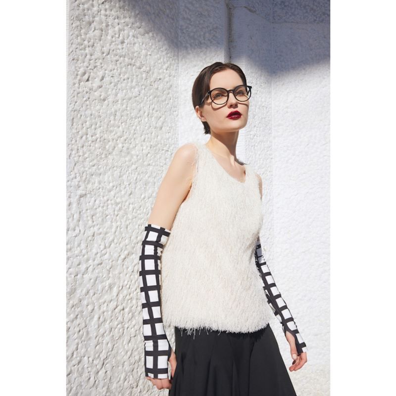 Thumbnail of Fringe Sleeveless Top – Ivory image