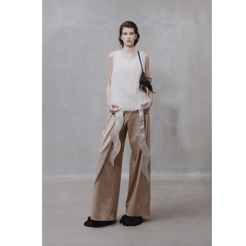 Thumbnail of Fringe Sleeveless Top – Ivory image