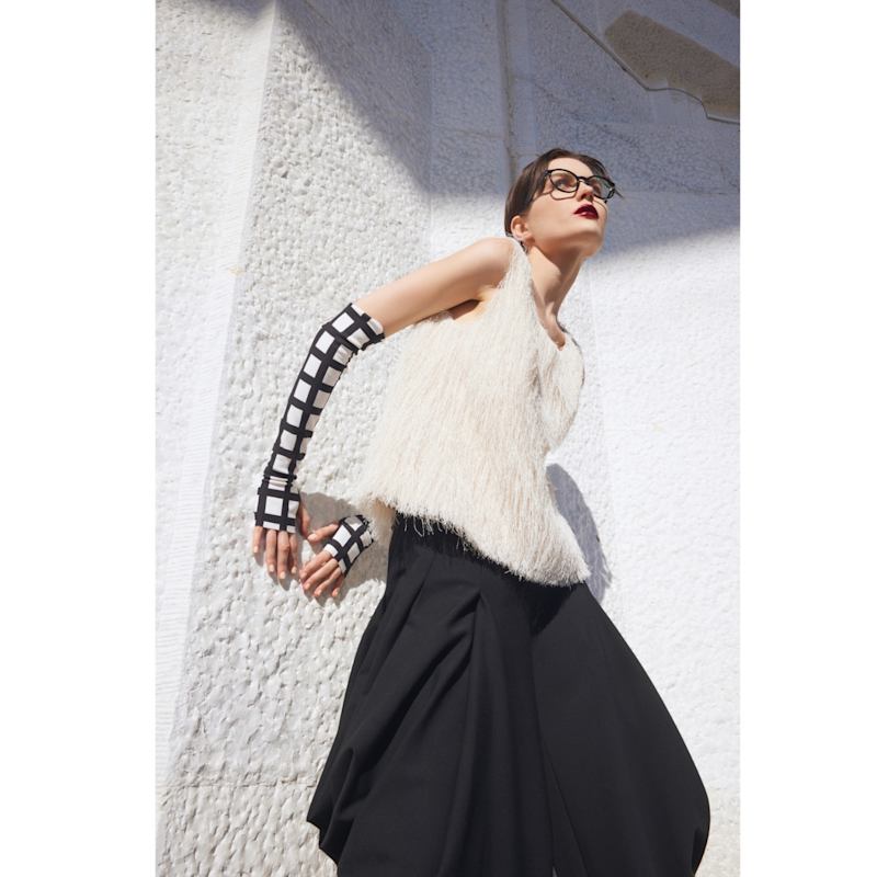 Thumbnail of Fringe Sleeveless Top – Ivory image
