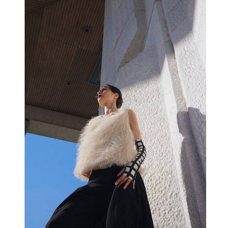 Thumbnail of Fringe Sleeveless Top – Ivory image