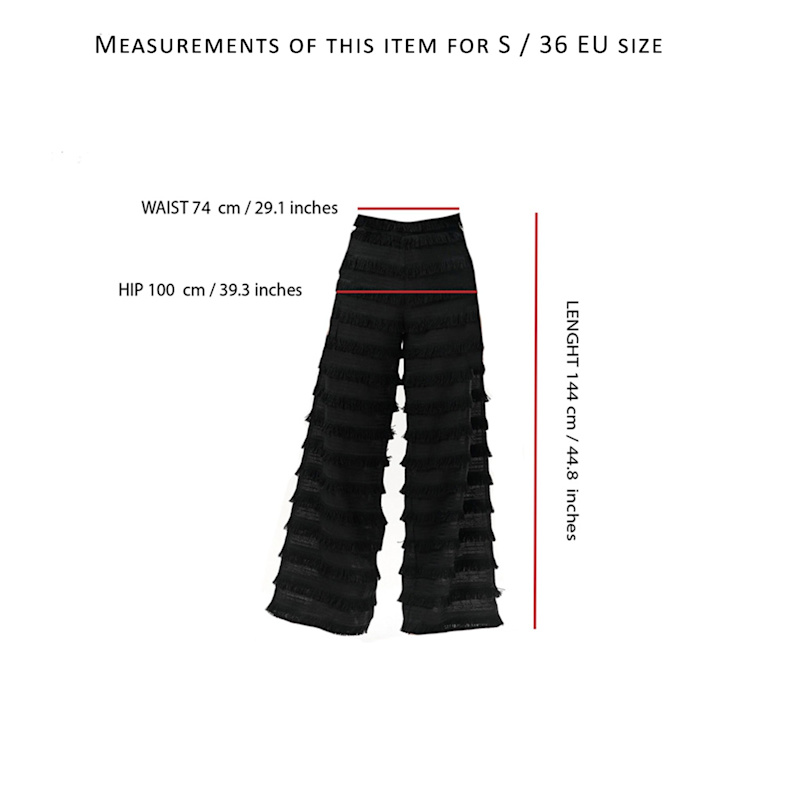 Thumbnail of Fringe Wide Leg Pants image