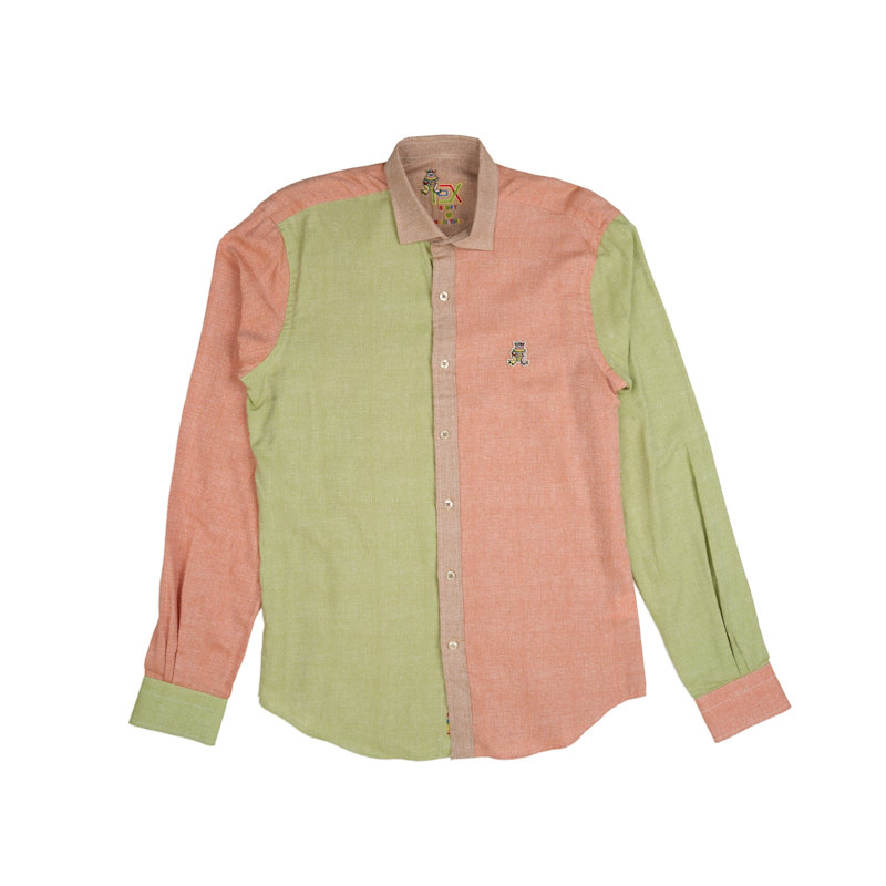 Thumbnail of Frog Color Block Button Down Shirt - Summer Fields image