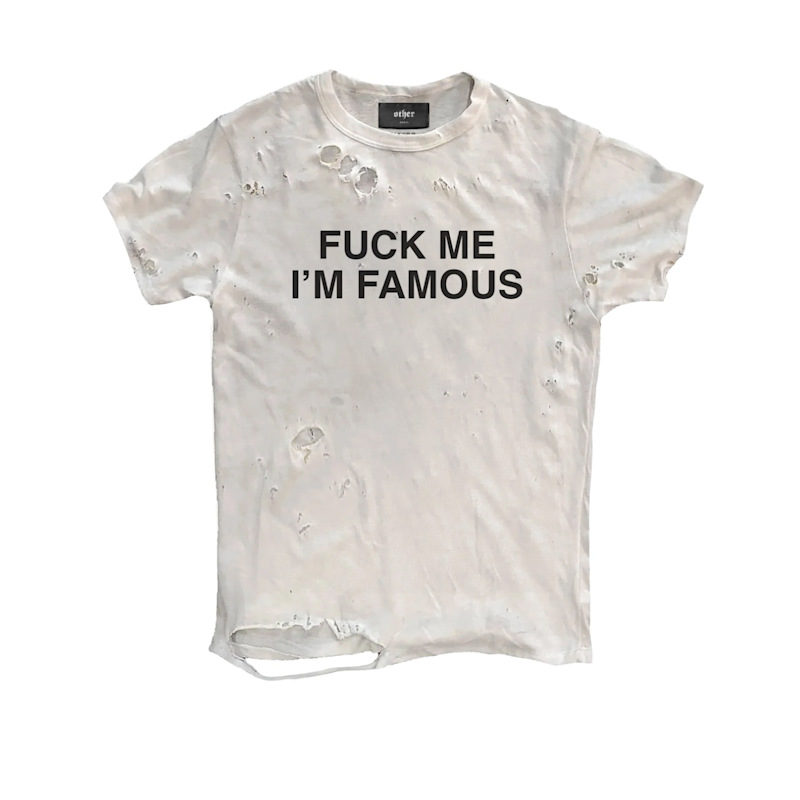 Thumbnail of I'm Famous Thrasher T-Shirt - Vintage White image