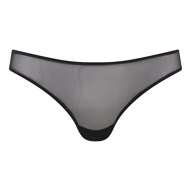 Thumbnail of Black Mesh Full Coverage Bikini Brief image