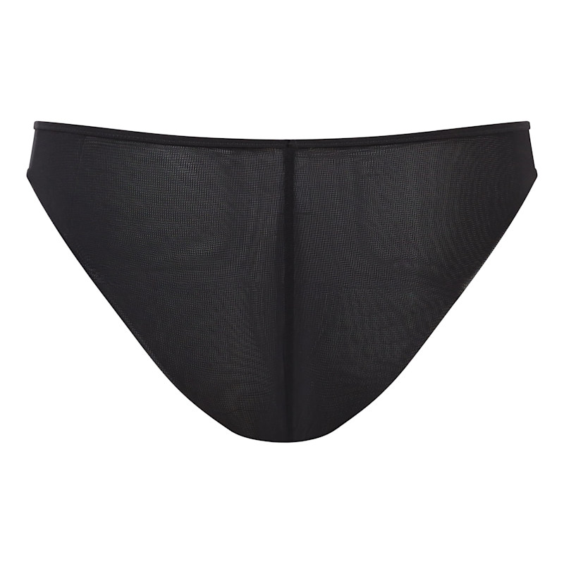 Thumbnail of Black Mesh Full Coverage Bikini Brief image