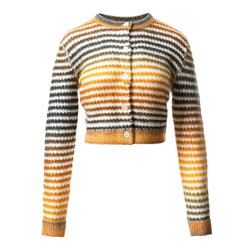 Thumbnail of Fully Fashioning | Flynn Amber Ombre Knit Cardigan image