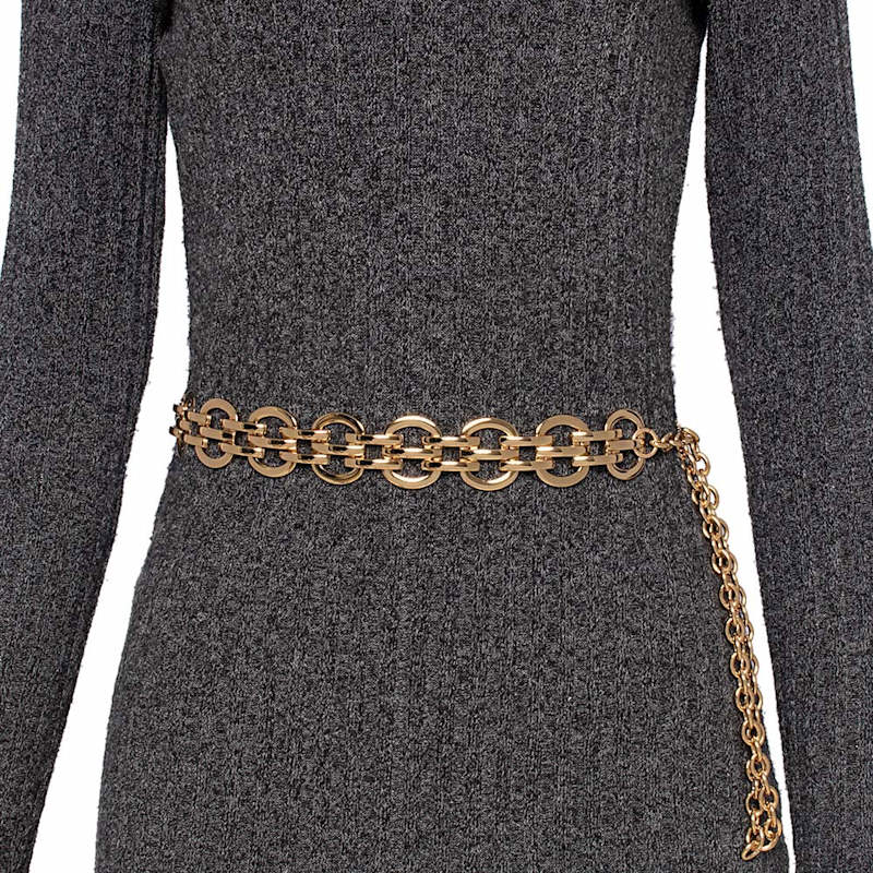 Thumbnail of Chain Belt In Gold Metal image