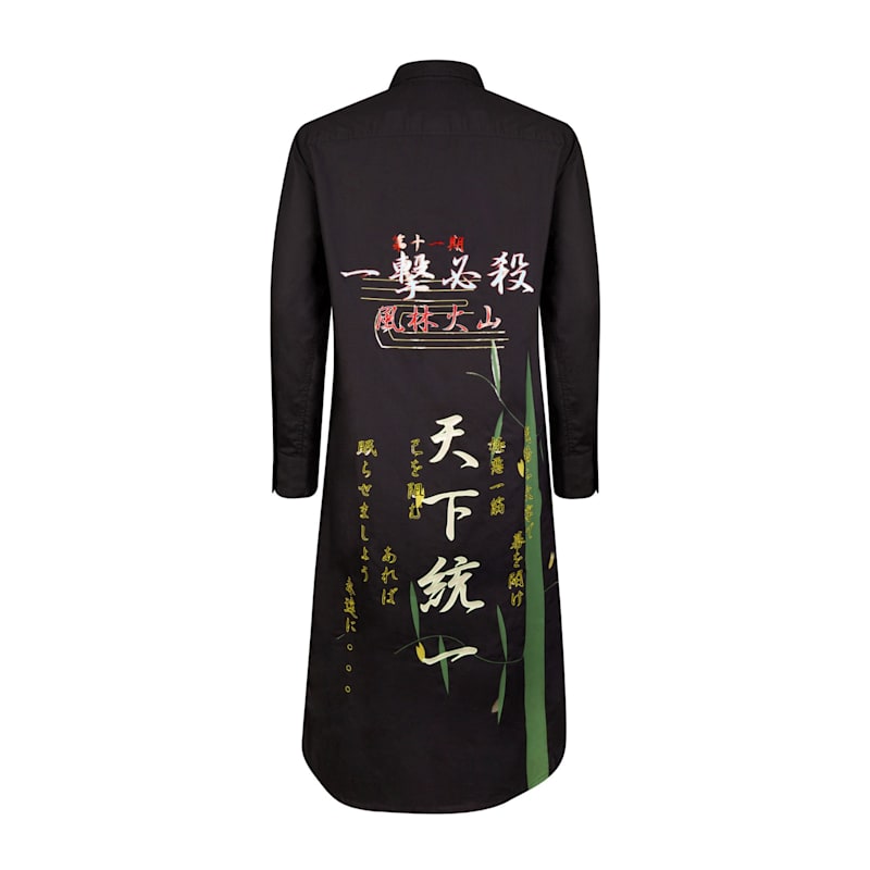 Tokkou Japanese Cotton Womens Long-Sleeve Shirt In Black | TOKKOU