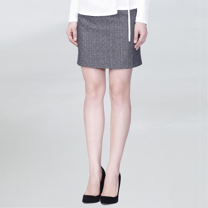Thumbnail of Marled Wool Formal Mini Skirt image