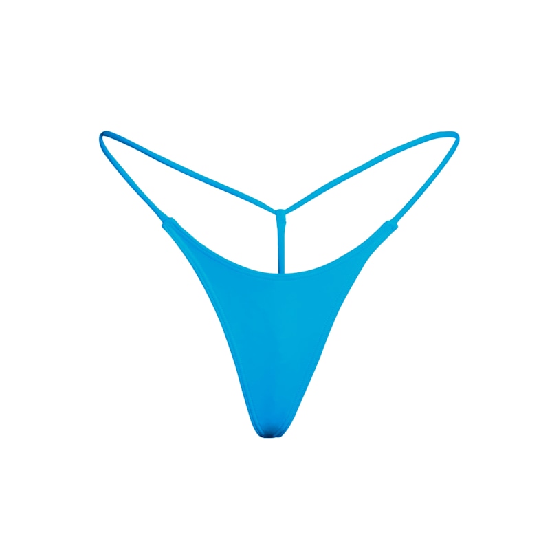 Thumbnail of G Money Thong Bikini Bottom - Capri Blue image