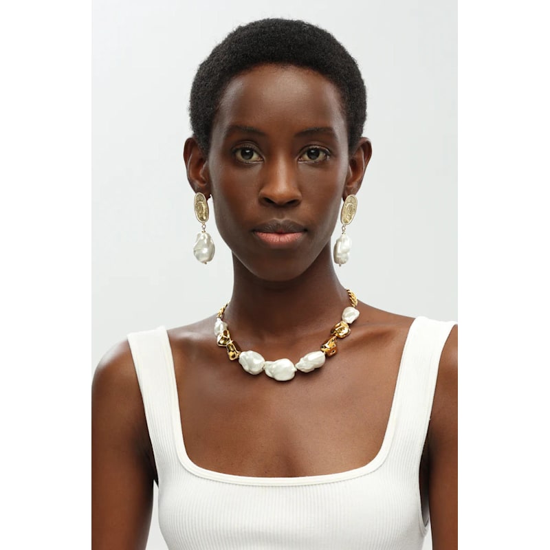 Thumbnail of Baroque Pearl Statement Necklace image