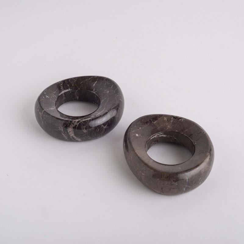 Thumbnail of Pair Napkin Holder - Black Marble image