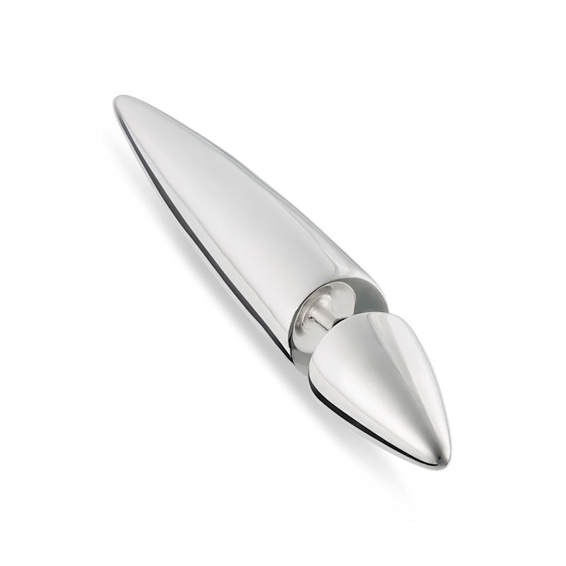 Thumbnail of Silver Spike Double Sided Stud Single Earring image