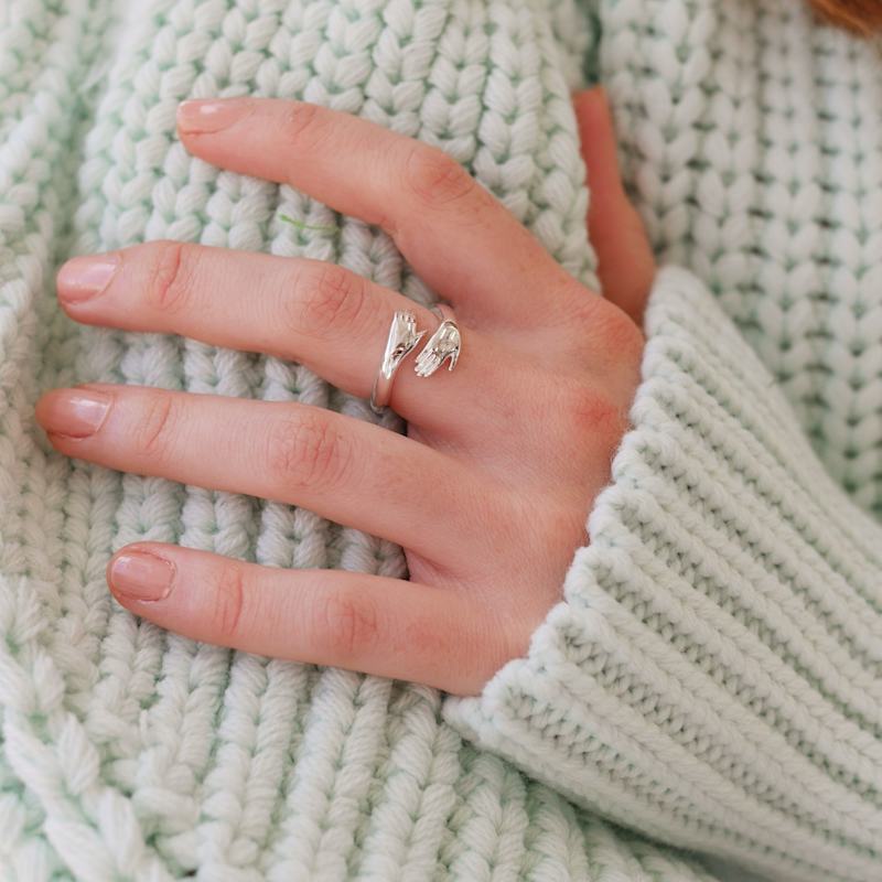 Thumbnail of Sterling Silver Hug Ring image