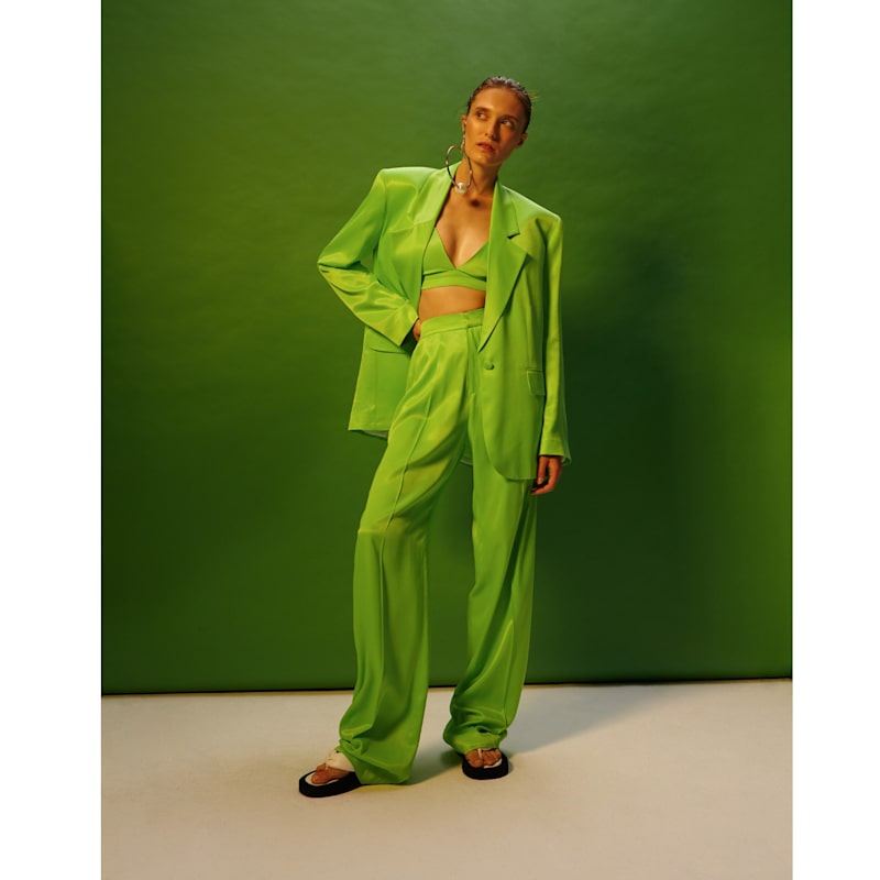 Thumbnail of Jessie Satin Green Flash Pants image