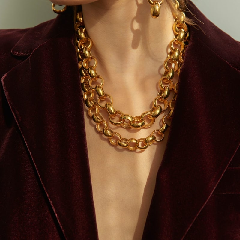 Gaia Chain Necklace - Large Chains | Maison Soula | Wolf & Badger