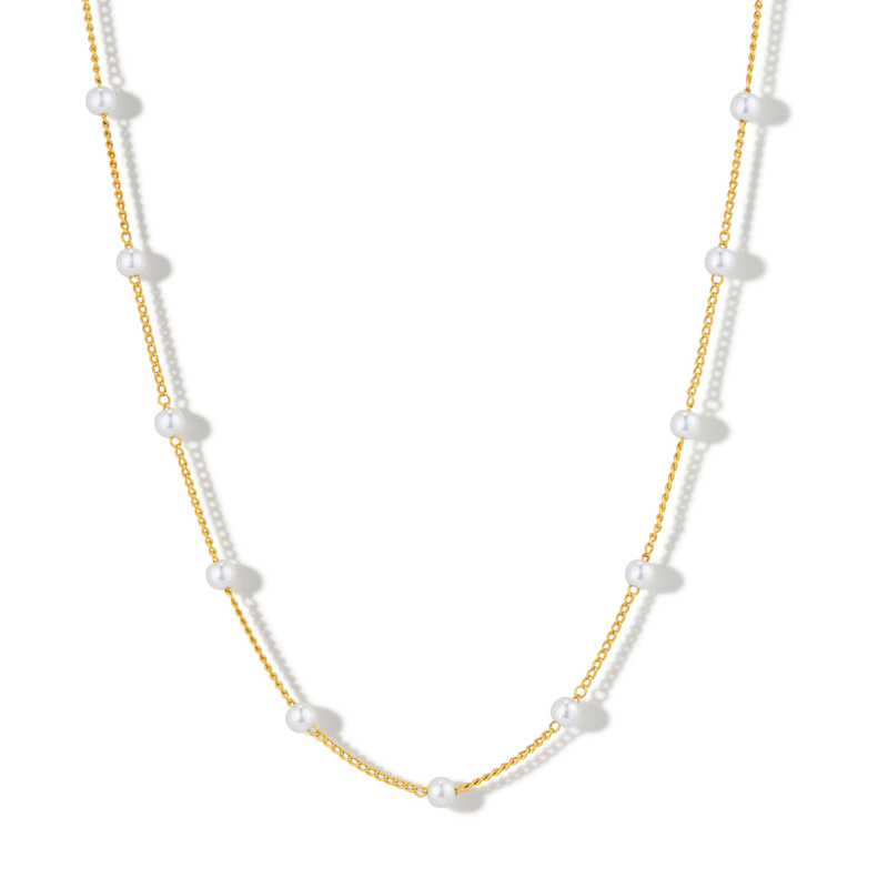 Thumbnail of Gaia Pearl Chain Necklace image