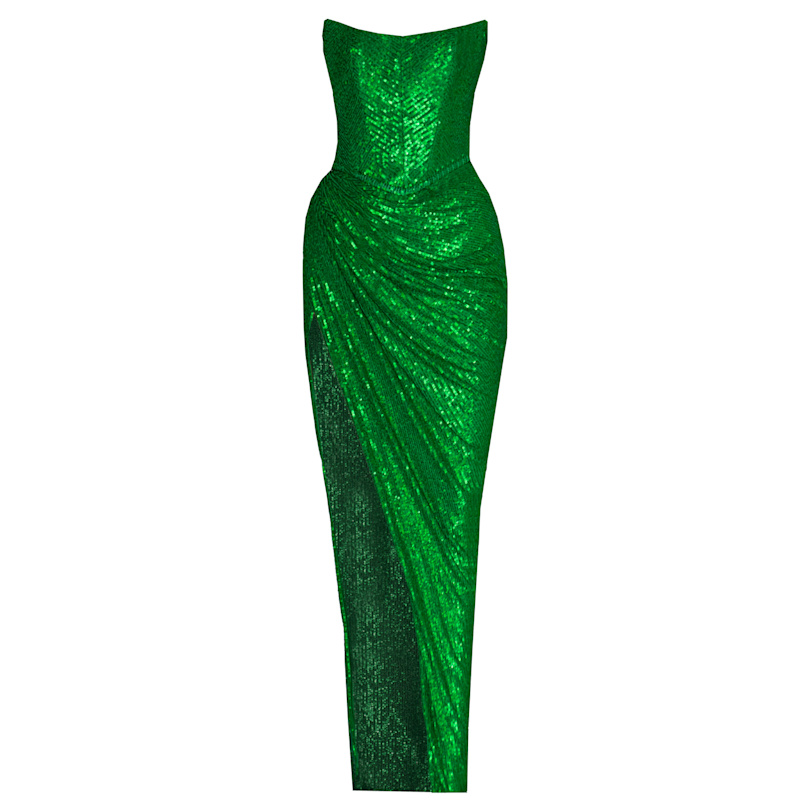 slim fit dress slacks Gaia Midi Dress